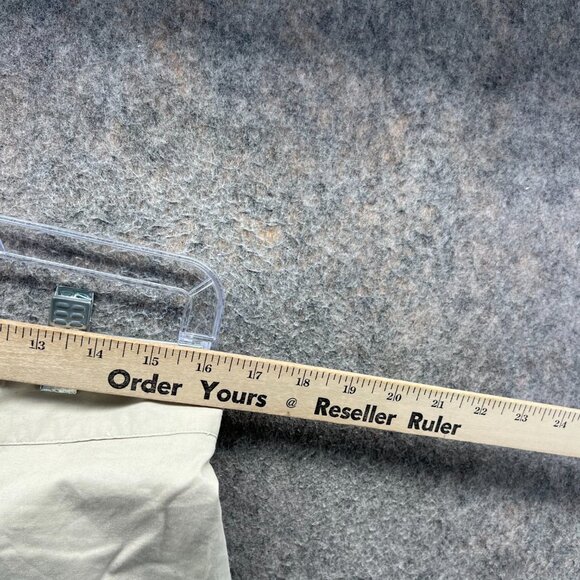 Lilly Pulitzer Pants Women 10 Khaki Cotton Spandex Straight Pink Palm Trouser - Picture 5 of 10